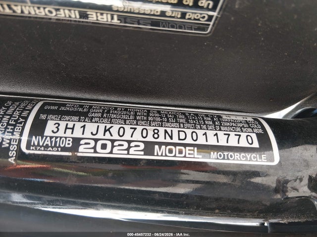 Honda NVA110 B 2022 3H1JK0708ND011770 Image 10