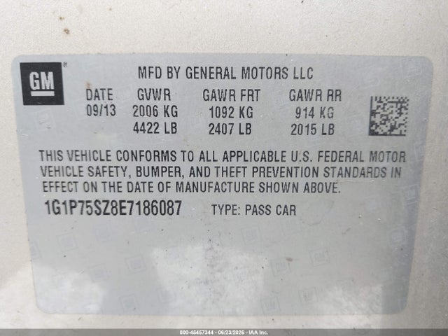 1G1P75SZ8E7186087 Chevrolet Cruze Diesel