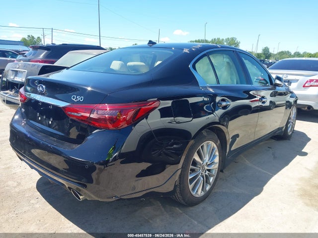 Продажа на аукционе авто 2018 Infiniti Q50 3.0t Luxe, vin: JN1EV7AR1JM437130, номер лота: 45457539