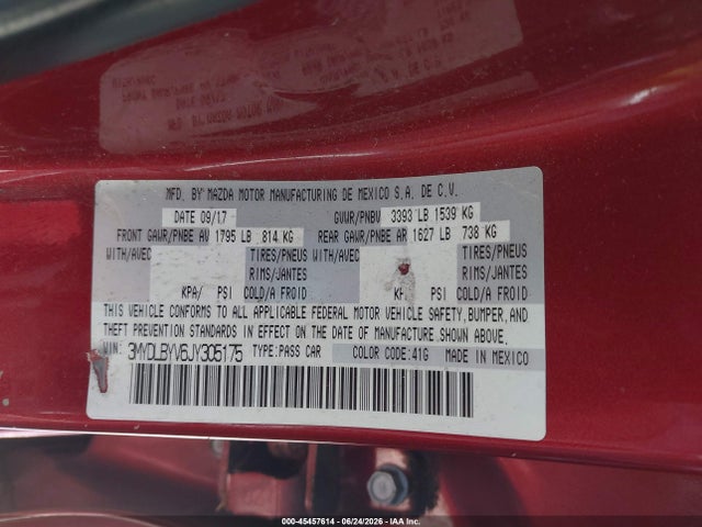 3MYDLBYV6JY305175 Toyota YARIS IA