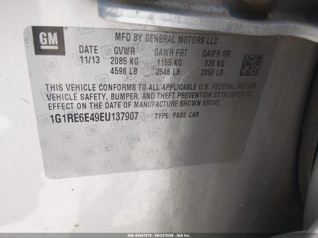 1G1RE6E49EU137907 Chevrolet Volt