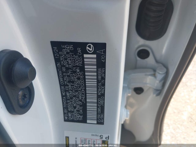 JTHUCJDH2S2007875 Lexus Ux 300h