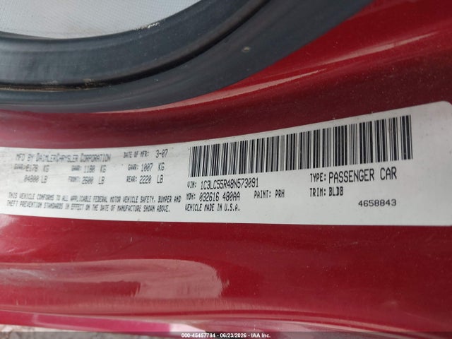 Продаж на аукціоні авто 2008 Chrysler Sebring Touring, vin: 1C3LC55R48N573091, номер лоту: 45457784