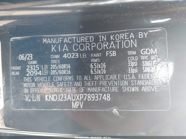 KIA SOUL LX 2023 KNDJ23AUXP7893748 Image 9