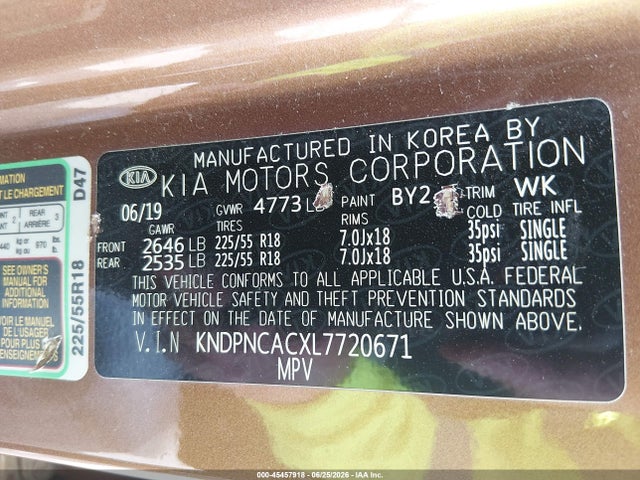 KIA Sportage Ex 2020 KNDPNCACXL7720671 Image 9
