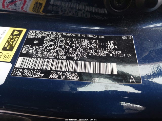 Aukcja sprzedaży 2013 Lexus Rx 350 F Sport, vin: 2T2BK1BA6DC211936, numer aukcji: 45457951