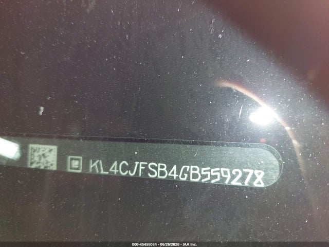 45458064 :رقم المزاد ، KL4CJFSB4GB559278 vin ، 2016 Buick Encore Convenience مزاد بيع