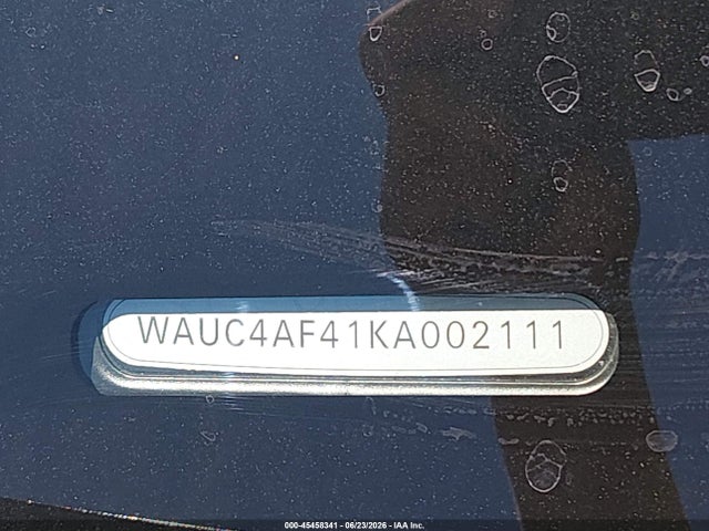 Aukcja sprzedaży 2019 Audi S4 3.0t Premium, vin: WAUC4AF41KA002111, numer aukcji: 45458341
