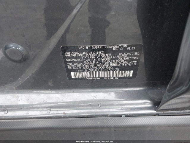 Aukcja sprzedaży 2024 Subaru Crosstrek Premium, vin: JF2GUADC1RH282128, numer aukcji: 45458362