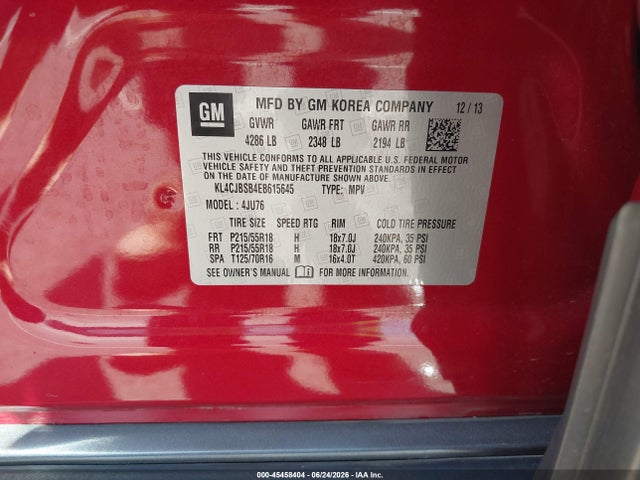 Buick Encore Convenience 2014 KL4CJBSB4EB615645 Image 9