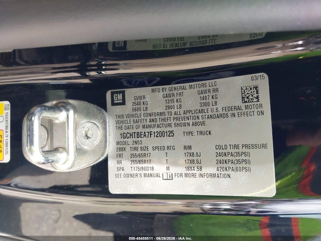 Chevrolet Colorado 4wd Lt 2015 1GCHTBEA7F1200125 Image 9