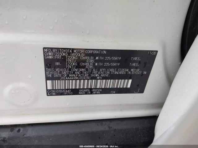 Toyota Venza Limited 2021 JTEAAAAH8MJ024280 Image 9