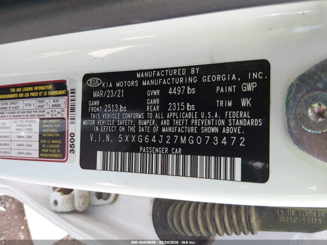 KIA K5 Gt-line 2021 5XXG64J27MG073472 Image 9
