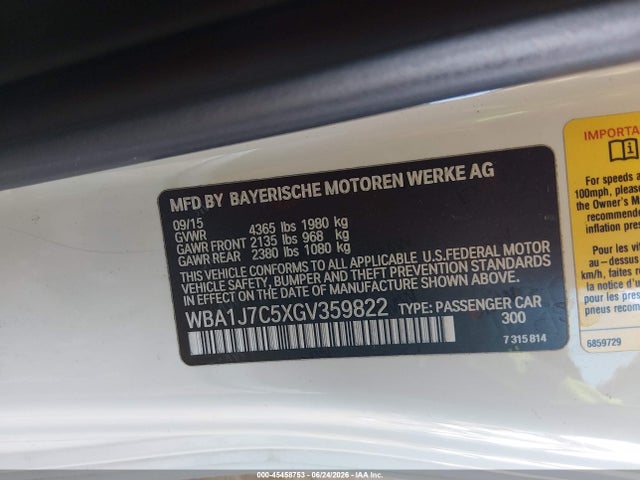 BMW M235I 2016 WBA1J7C5XGV359822 Image 9