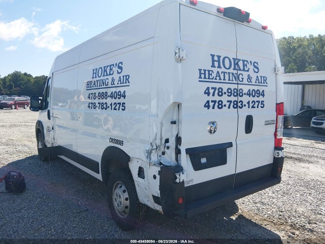 Aukcja sprzedaży 2023 Ram Promaster 2500 High Roof 159 Wb, vin: 3C6LRVDG2PE588872, numer aukcji: 45459094