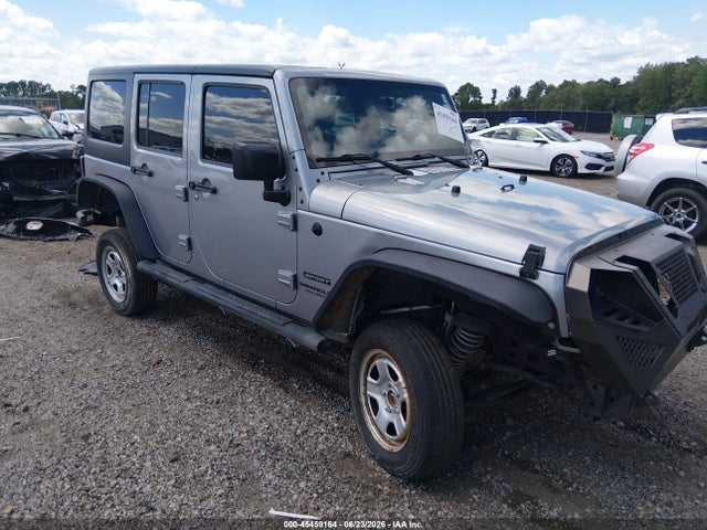 45459164 :رقم المزاد ، 1C4BJWDG4FL569313 vin ، 2015 Jeep Wrangler Unlimited Sport مزاد بيع