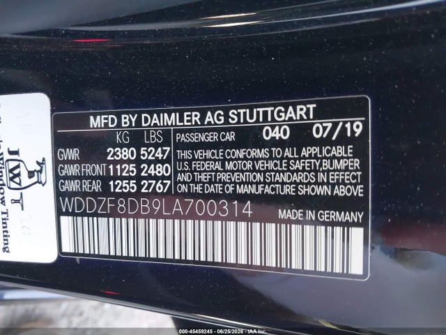 Mercedes-Benz E 350 2020 WDDZF8DB9LA700314 Image 9