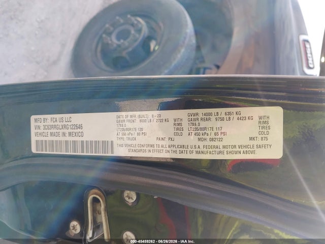 Продаж на аукціоні авто 2024 Ram 3500 Tradesman  4x4 8' Box, vin: 3C63RRGLXRG122646, номер лоту: 45459262