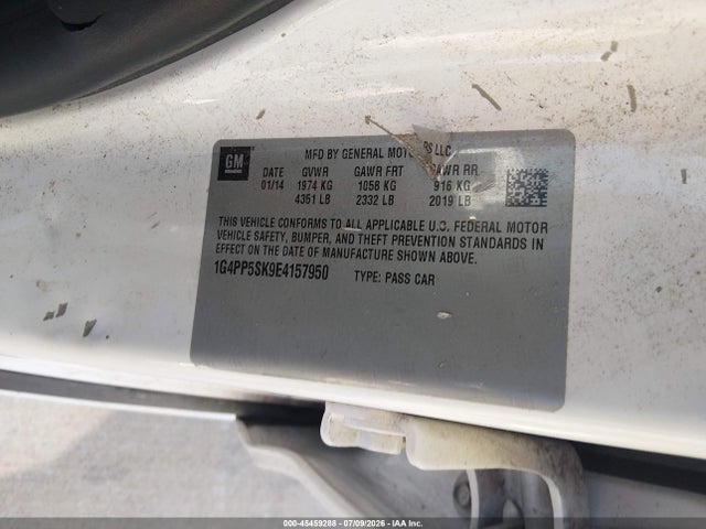 Buick Verano 2014 1G4PP5SK9E4157950 Image 9