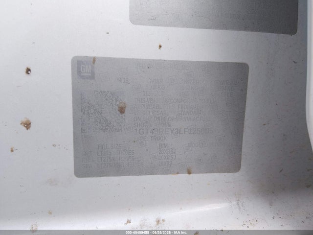 GMC SIERRA 2500HD 2020 1GT49REY3LF125005 Image 9