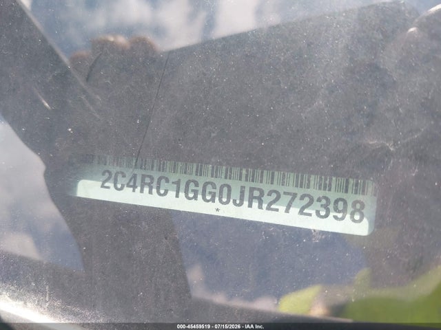 Aukcja sprzedaży 2018 Chrysler Pacifica Limited, vin: 2C4RC1GG0JR272398, numer aukcji: 45459519