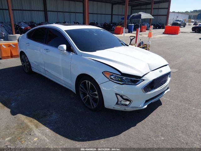 45459529 :رقم المزاد ، 3FA6P0K92KR253444 vin ، 2019 Ford Fusion Titanium مزاد بيع