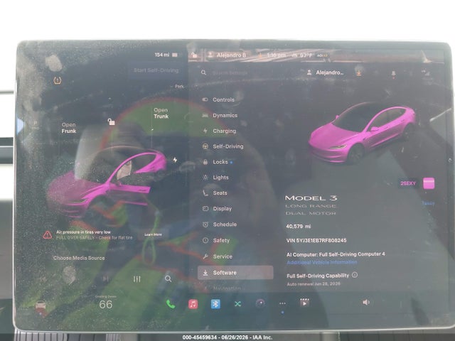 Aukcja sprzedaży 2024 Tesla Model 3 Long Range Dual Motor All-wheel Drive, vin: 5YJ3E1EB7RF808245, numer aukcji: 45459634