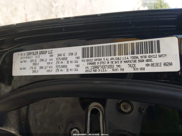 Продаж на аукціоні авто 2013 Ram 1500 Express, vin: 1C6RR6FTXDS716553, номер лоту: 45459697