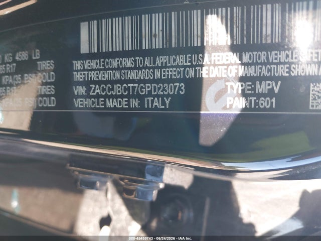 Aukcja sprzedaży 2016 Jeep Renegade Trailhawk, vin: ZACCJBCT7GPD23073, numer aukcji: 45459743