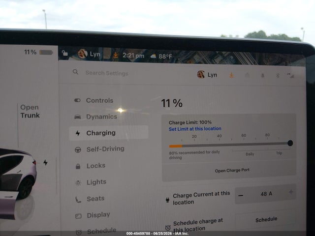 45459788 :رقم المزاد ، 7SAYGDEE2SA362183 vin ، 2025 Tesla Model Y Long Range Dual Motor All-wheel Drive مزاد بيع