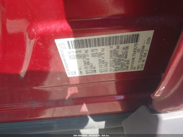 Продаж на аукціоні авто 2021 Nissan Rogue Sl Intelligent Awd, vin: 5N1AT3CB3MC704929, номер лоту: 45459800
