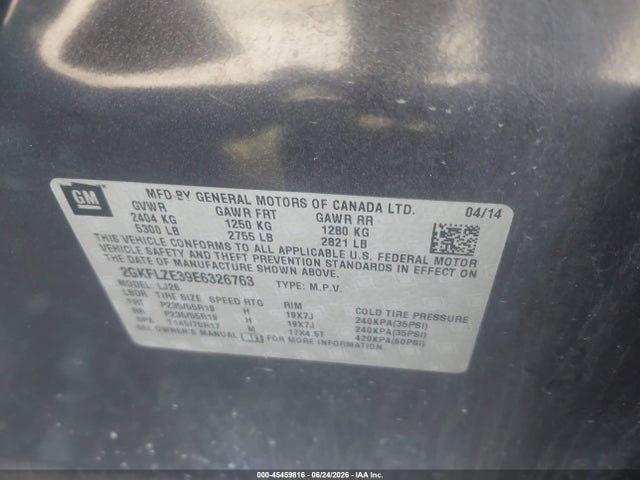 2GKFLZE39E6326763 GMC Terrain Denali