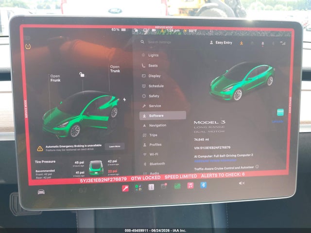 Tesla Model 3 Long Range Dual Motor All-wheel Drive 2022 5YJ3E1EB2NF276879 Image 7