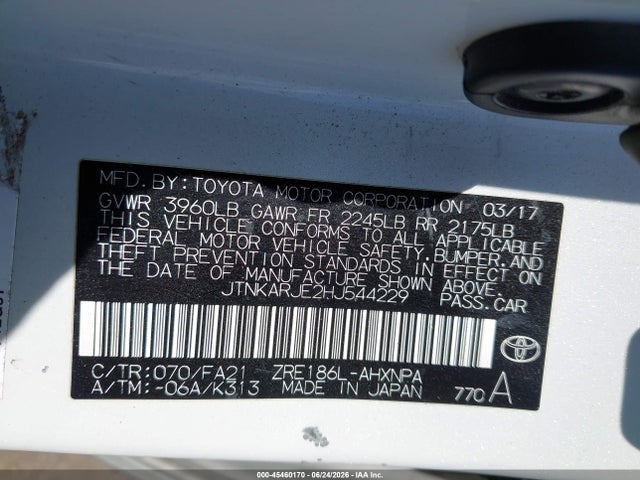 Toyota COROLLA IM 2017 JTNKARJE2HJ544229 Image 9