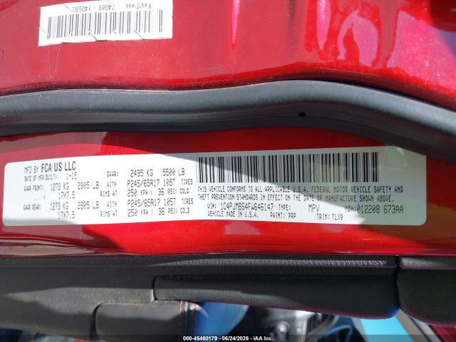 Jeep Cherokee Trailhawk 2015 1C4PJMBS4FW646147 Image 9