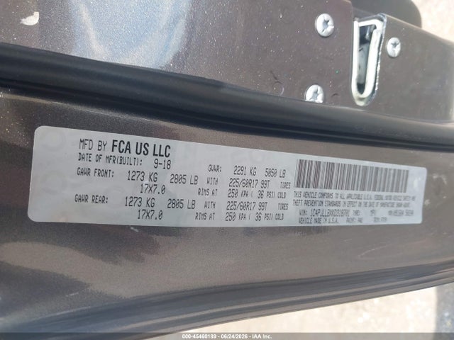 1C4PJLLBXKD318701 Jeep Cherokee Latitude Plus Fwd