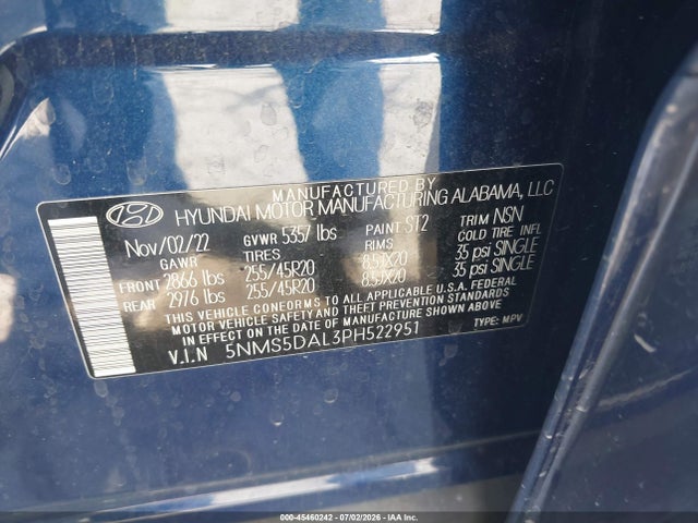 Hyundai Santa Fe Calligraphy 2023 5NMS5DAL3PH522951 Image 9