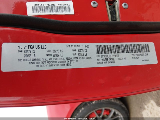 Dodge Charger Srt 392 2015 2C3CDXEJ9FH824860 Image 9