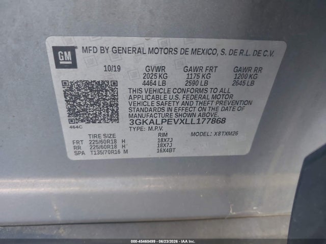 GMC Terrain Fwd Slt 2020 3GKALPEVXLL177868 Image 9