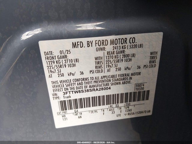 Ford Maverick Lariat 2025 3FTTW8S38SRA28004 Image 9