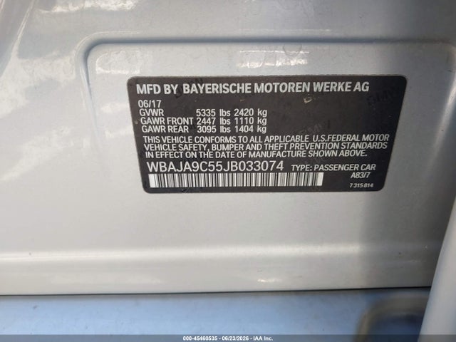 WBAJA9C55JB033074 BMW 530e Iperformance