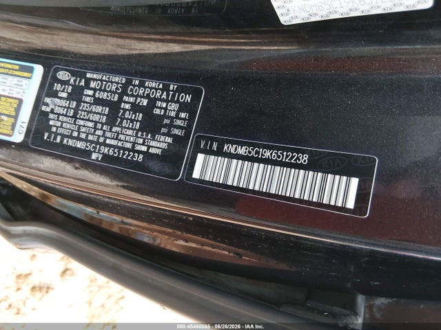 Продажа на аукционе авто 2019 Kia Sedona Ex, vin: KNDMB5C19K6512238, номер лота: 45460565