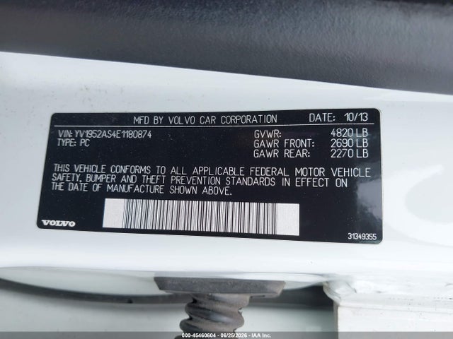 YV1952AS4E1180874 Volvo S80 3.2/3.2 Platinum/3.2 Premier Plus