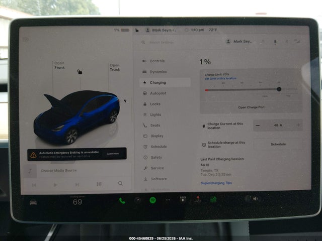 45460829 :رقم المزاد ، 7SAYGDEE9PA129795 vin ، 2023 Tesla Model Y Awd/long Range Dual Motor All-wheel Drive مزاد بيع