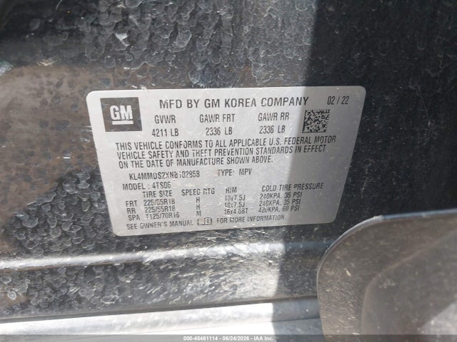 Продаж на аукціоні авто 2022 Buick Encore Gx Fwd Select, vin: KL4MMDS2XNB102858, номер лоту: 45461114