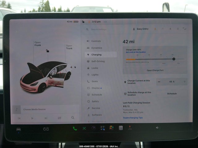 Aukcja sprzedaży 2019 Tesla Model 3 Long Range/performance, vin: 5YJ3E1EB7KF494425, numer aukcji: 45461355