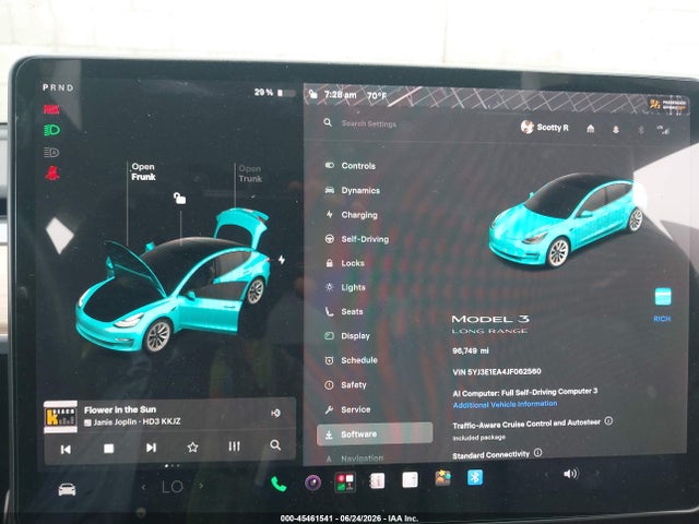 Tesla Model 3 Long Range/mid Range 2018 5YJ3E1EA4JF062560 Image 7