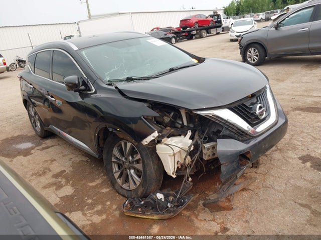 2018 Nissan Murano Sl მანქანა იყიდება აუქციონზე, vin: 5N1AZ2MH6JN110637, აუქციონის ნომერი: 45461587