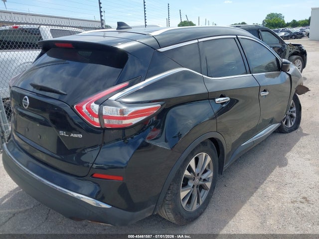 2018 Nissan Murano Sl მანქანა იყიდება აუქციონზე, vin: 5N1AZ2MH6JN110637, აუქციონის ნომერი: 45461587