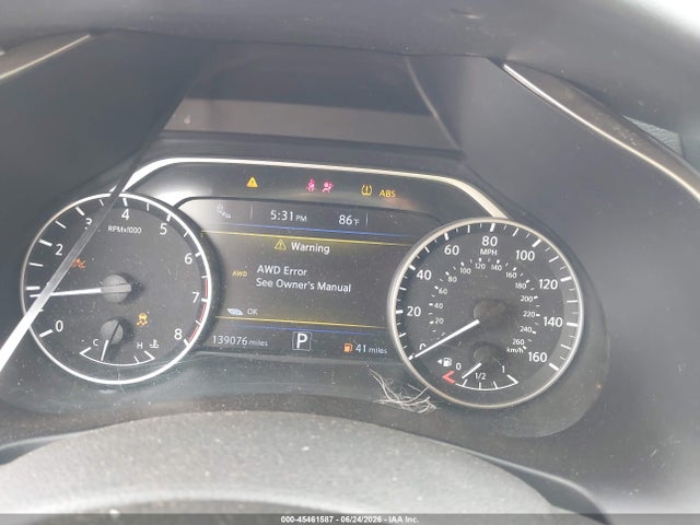 2018 Nissan Murano Sl მანქანა იყიდება აუქციონზე, vin: 5N1AZ2MH6JN110637, აუქციონის ნომერი: 45461587
